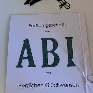 Glückwunsch Karte zum Abitur
