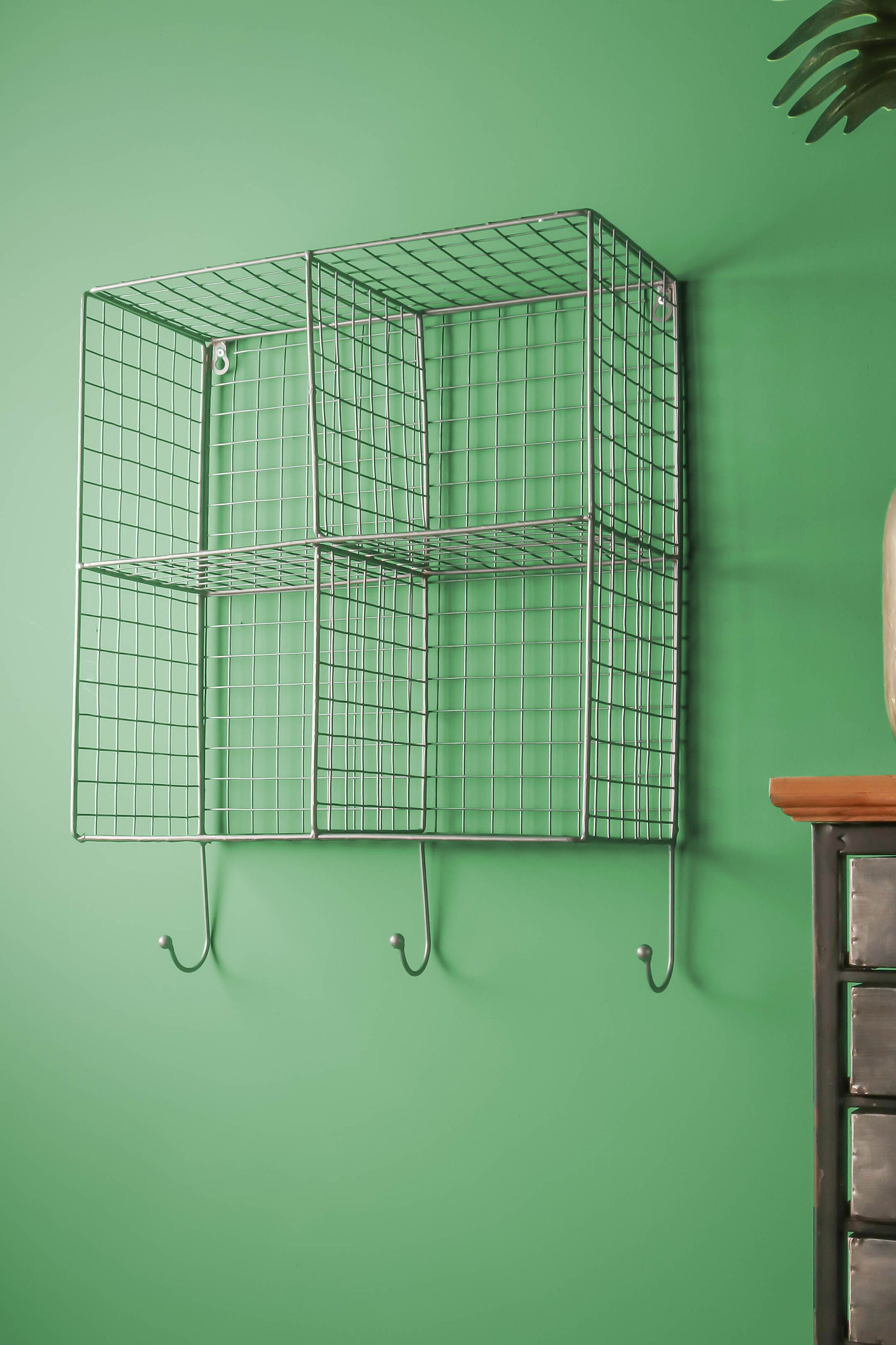 Industrial Style Wire Shelving Wall Shelf Office Storage Retro Etsy