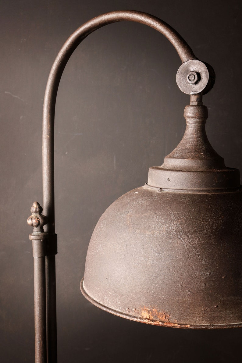 retro industrial floor lamp