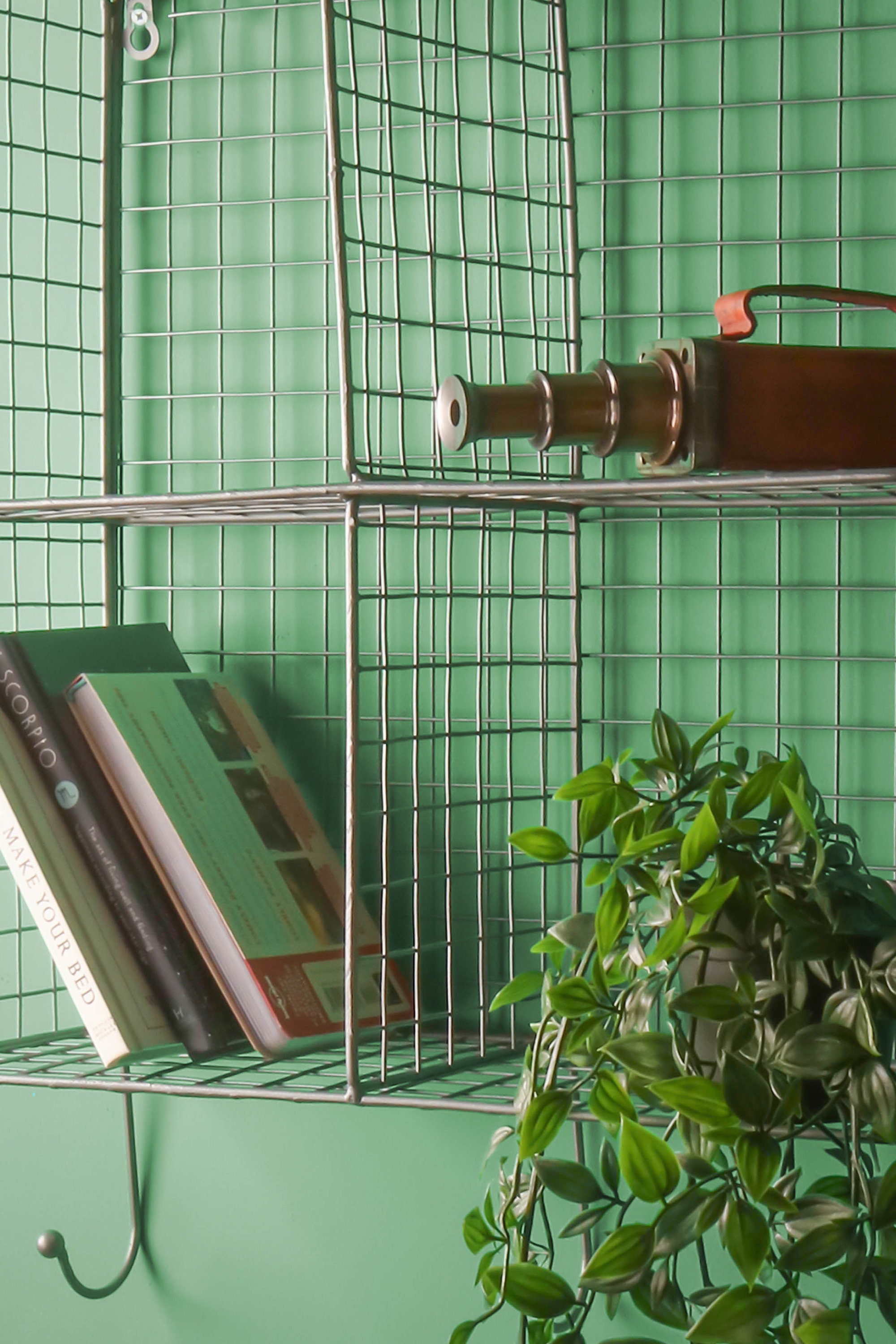 Industrial Style Wire Shelving Wall Shelf Office Storage Retro Etsy