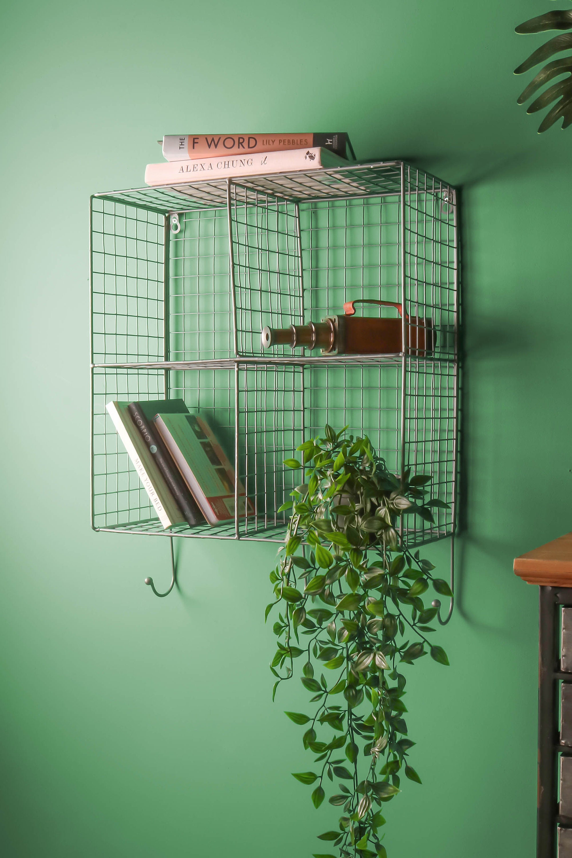 Industrial Style Wire Shelving Wall Shelf Office Storage Retro Etsy