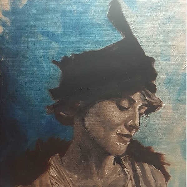 Marie Doro, Edwardian Actress  | Original Oil Painting by Lori DeBoer