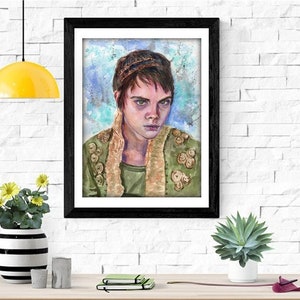 Vignette Stonemoss Art Print | Canival Row | Limited Edition, Signed (Contemporary, Modern Giclee of an Original Watercolor Painting)