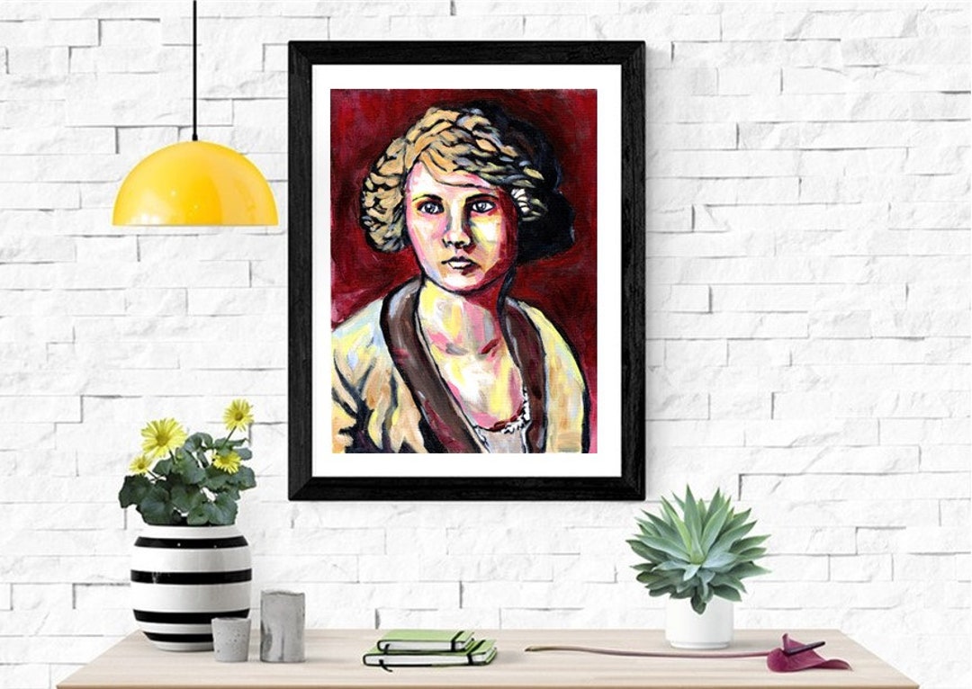 ZELDA FITZGERALD Art Print Limited Edition, Signed author, Writer, Feminist, Contemporary