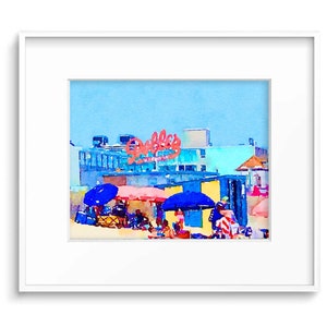 LIMITED EDITION PRINT: &quot;Perfect Rehoboth Beach Day&quot; by Delaware Artist  Stephanie Silverman