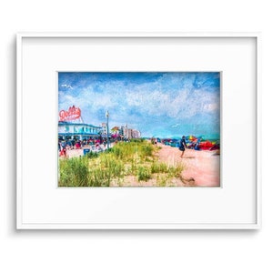 LIMITED EDITION PRINT: &quot;Rehoboth Beach Dunes&quot; by Delaware Artist Stephanie Silverman