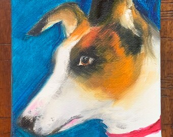 Jack Russel Painting Etsy