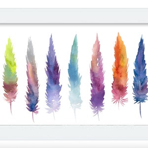 LIMITED EDITION PRINT: &quot;Magic Feathers&quot; by Delaware Artist Stephanie Silverman