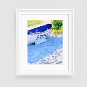 Impression en édition limitée : « Brigantine Canoe » par l'artiste du Delaware Stephanie Silverman