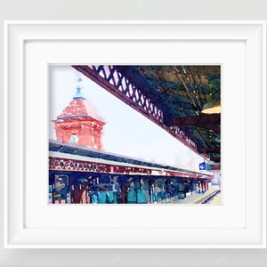 LIMITED EDITION PRINT: &quot;Wilmington Train Station, April&quot; by Delaware Artist Stephanie Silverman