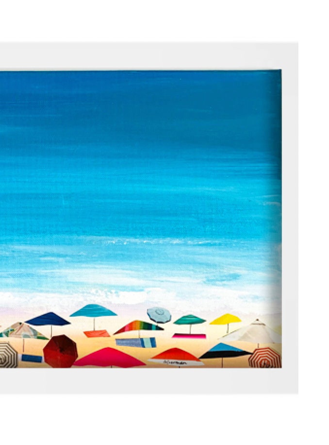 額装品/Joe on the Beach（アンリ シルバーマン）/アートポスター ORIGINAL PAINTING: 
