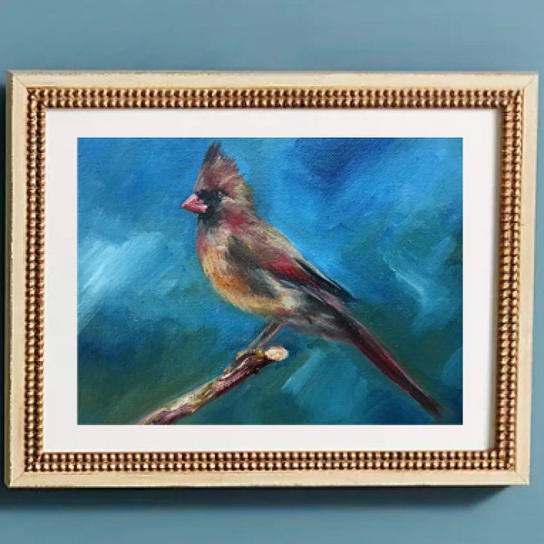 LIMITED EDITION PRINT: "Female Cardinal" by Delaware Artist Stephanie Silverman