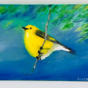 Original Painting-&quot;Goldfinch&quot; by Delaware Artist Stephanie Silverman