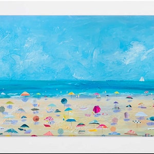 LIMITED EDITION PRINT: "Rehoboth Beachscape Panorama" by Delaware Artist Stephanie Silverman