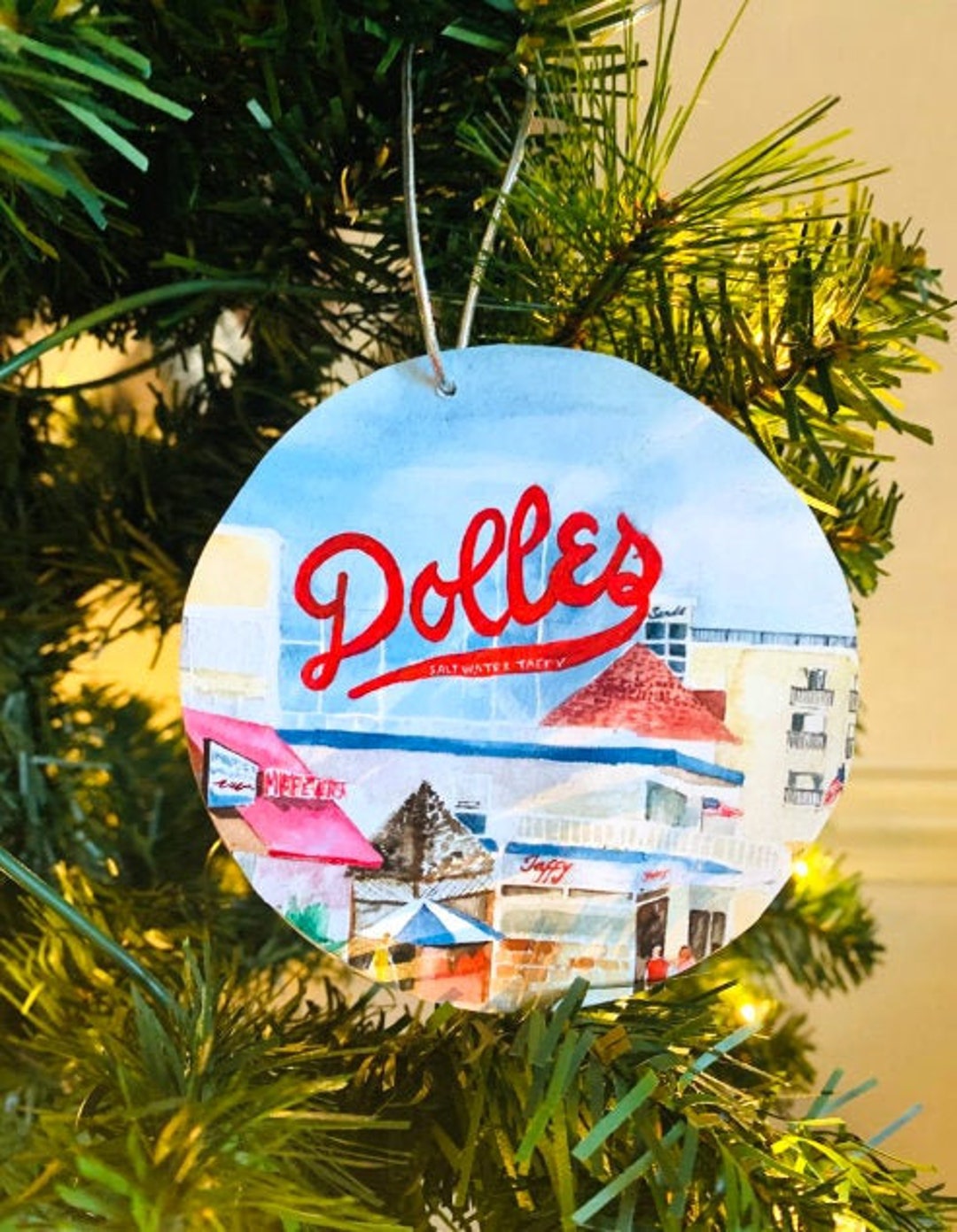 REHOBOTH BEACH, Delaware Handmade Christmas Ornament by Delaware Artist Stephanie Silverman - Etsy