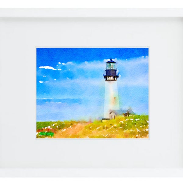 LIMITED EDITION PRINT: "Cape May Lighthouse, Cape May, New Jersey" by Delaware Artist Stephanie Silverman