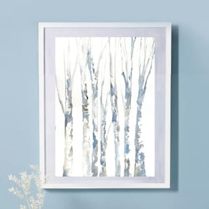 LIMITED EDITION PRINT: &quot;Birch Trees&quot; by Delaware Artist Stephanie Silverman