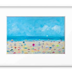 LIMITED EDITION PRINT: "Beach Fun" by Delaware Artist Stephanie Silverman