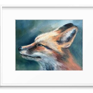 LIMITED EDITION PRINT: &quot;Fox in Profile&quot; by Delaware Artist Stephanie Silverman