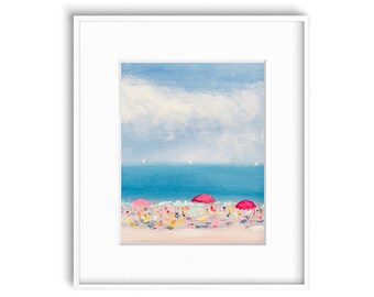 LIMITED EDITION PRINT: "Beachy Breezy Day" by Delaware Artist Stephanie Silverman