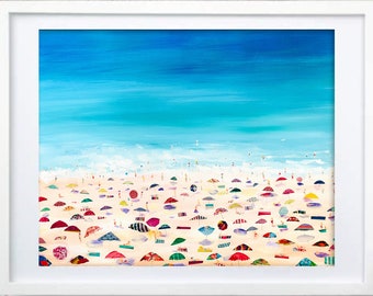 LIMITED EDITION PRINT: "Beach Day" by Delaware Artist Stephanie Silverman