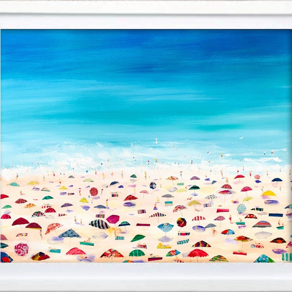 LIMITED EDITION PRINT: "Beach Day" by Delaware Artist Stephanie Silverman