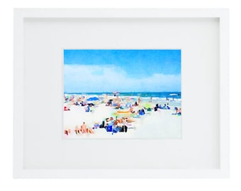 LIMITED EDITION PRINT: &quot;Beach Day&quot; by Delaware Artist Stephanie Silverman