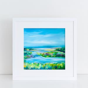 Limited Edition Print: &quot;Lewes Marsh, Early Morning&quot; by Stephanie Silverman, Matted to 12 x 12
