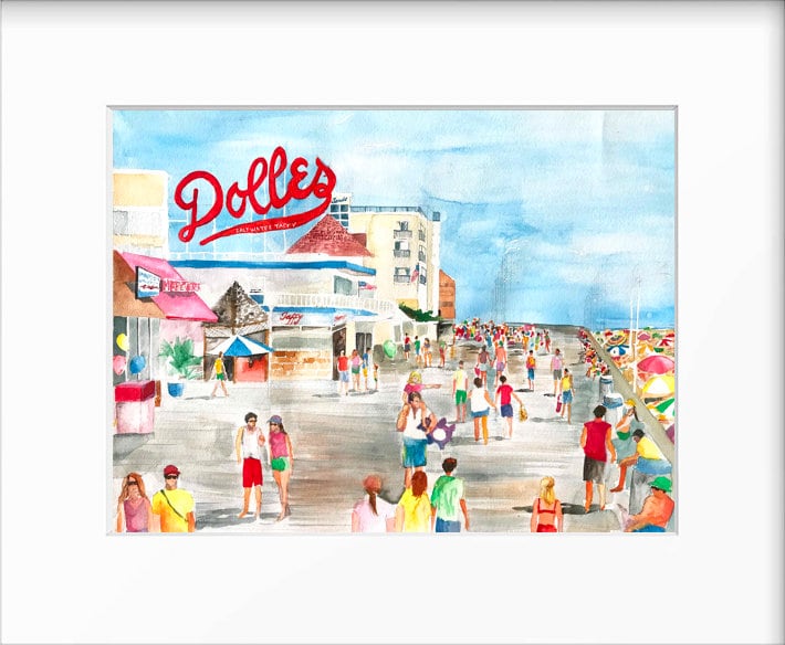 LIMITED EDITION PRINT: rehoboth Beach Boardwalk by Etsy
