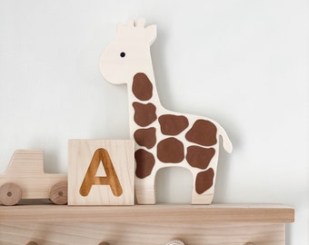 Safari nursery decor, Giraffe baby shower gift, Jungle nursery decor,