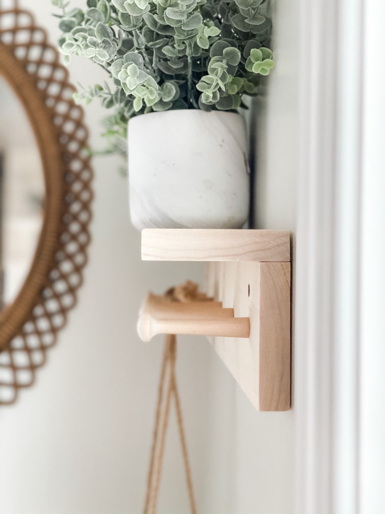 Wooden Peg Shelf Peg Shelf Nursery Nursery Wall Decor Etsy