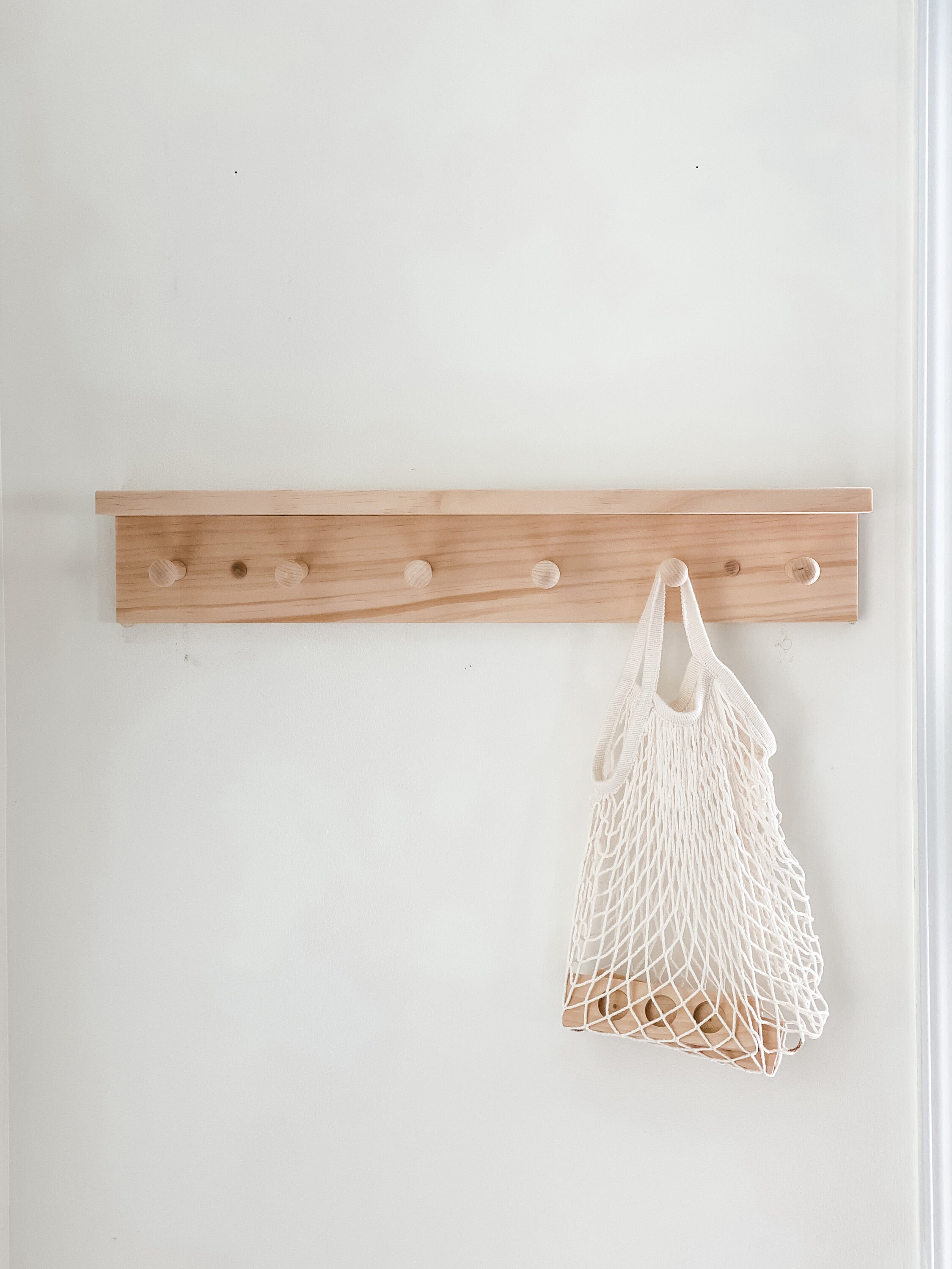 Wooden Peg Shelf Peg Shelf Nursery Nursery Wall Decor Etsy