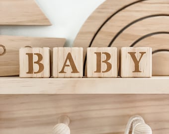 Wooden letter blocks - custom name blocks - personalized blocks - alphabet blocks - name blocks - personalized baby gift - baby blocks