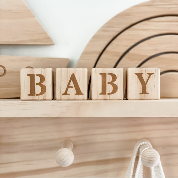 Wooden letter blocks - custom name blocks - personalized blocks - alphabet blocks - name blocks - personalized baby gift - baby blocks