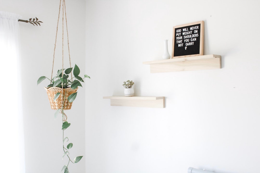 Modern Wood Shelf Shelf for Living Room Wood Shelf for Etsy