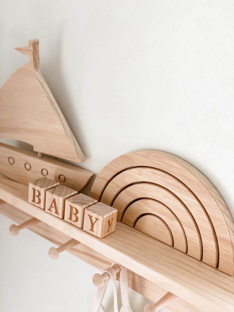 Wooden Letter Blocks Custom Name Blocks Personalized Etsy