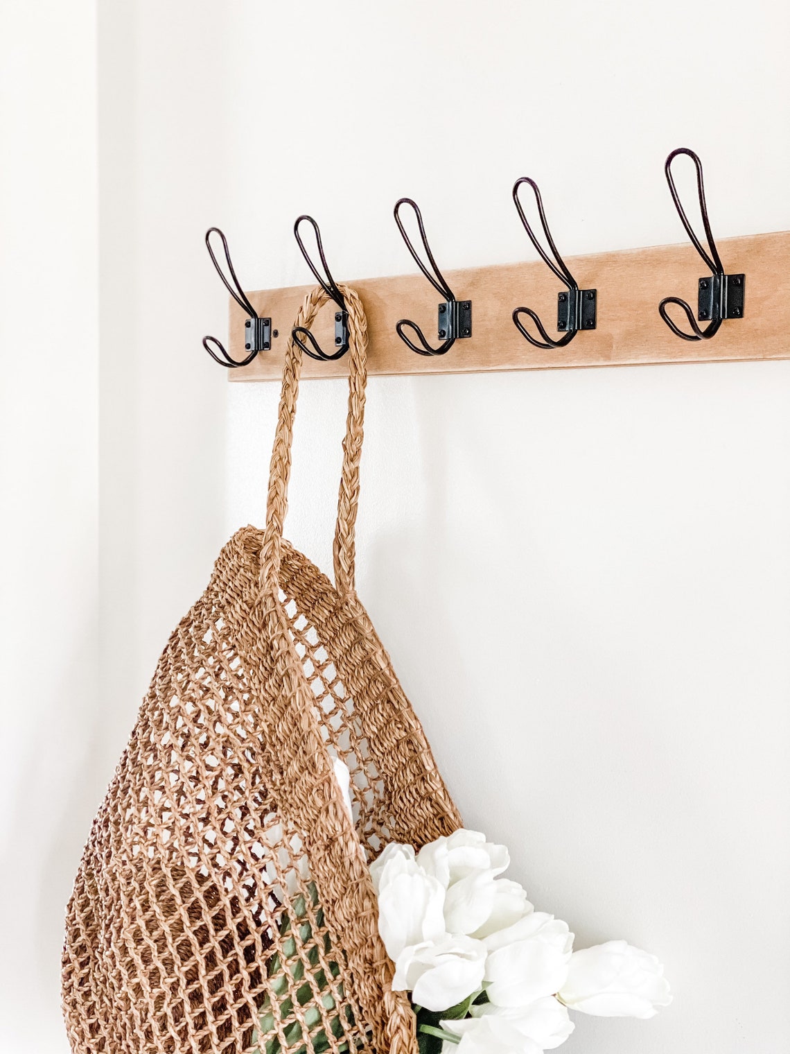 Modern farmhouse coat rack entryway coat rack mud room Etsy