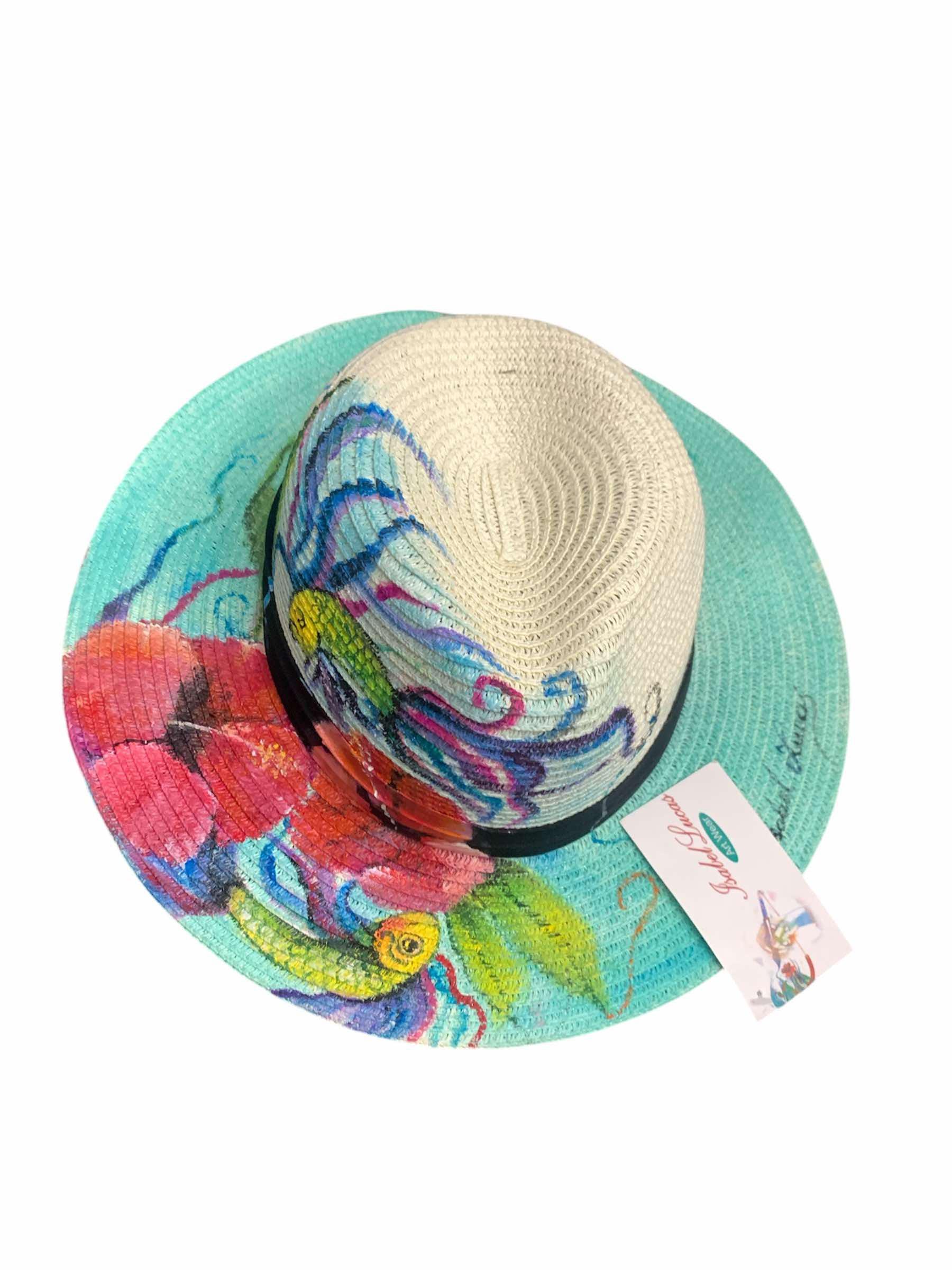 Handmade Hats Cowboy Fedora Painted Butterfly Birds Flowers  display picture 3