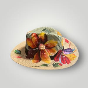 Hand Painted Summer Hats - Etsy display picture 2