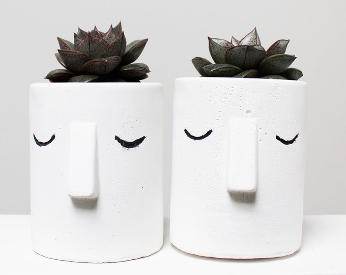 Two Brothers - 2 Original Handmade Pots / Makeup Organizers / Pen Organizers ( Free Gift Wrapping)