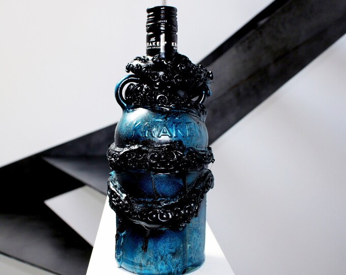 The Savage Kraken - Original Handmade Customized Kraken Bottle ( Free Gift Wrapping)  EMPTY