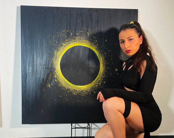 Arrakis - Original Handmade Painting Oil on Canvas 100 cm x 100 cm (Free Gift Wrapping)