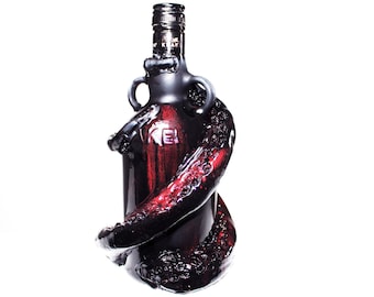 The Bloody Kraken - Original Handmade Customized Kraken Bottle (Free Gift Wrapping)  EMPTY