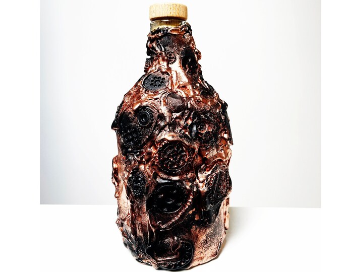 Steampunk - Original Handmade Customized Bottle (Free Gift Wrapping)  EMPTY