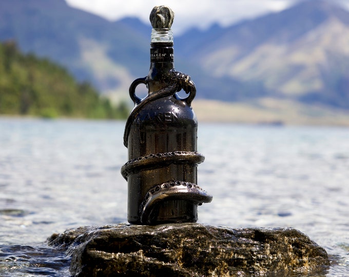 The Golden Kraken - Original Handmade Customized Kraken Bottle (Free Gift Wrapping)  EMPTY