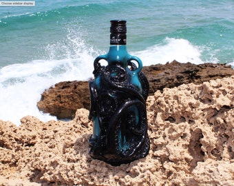 The Fantasy Kraken - Original Handmade Customized Kraken Bottle in a Luxury Velvet Box