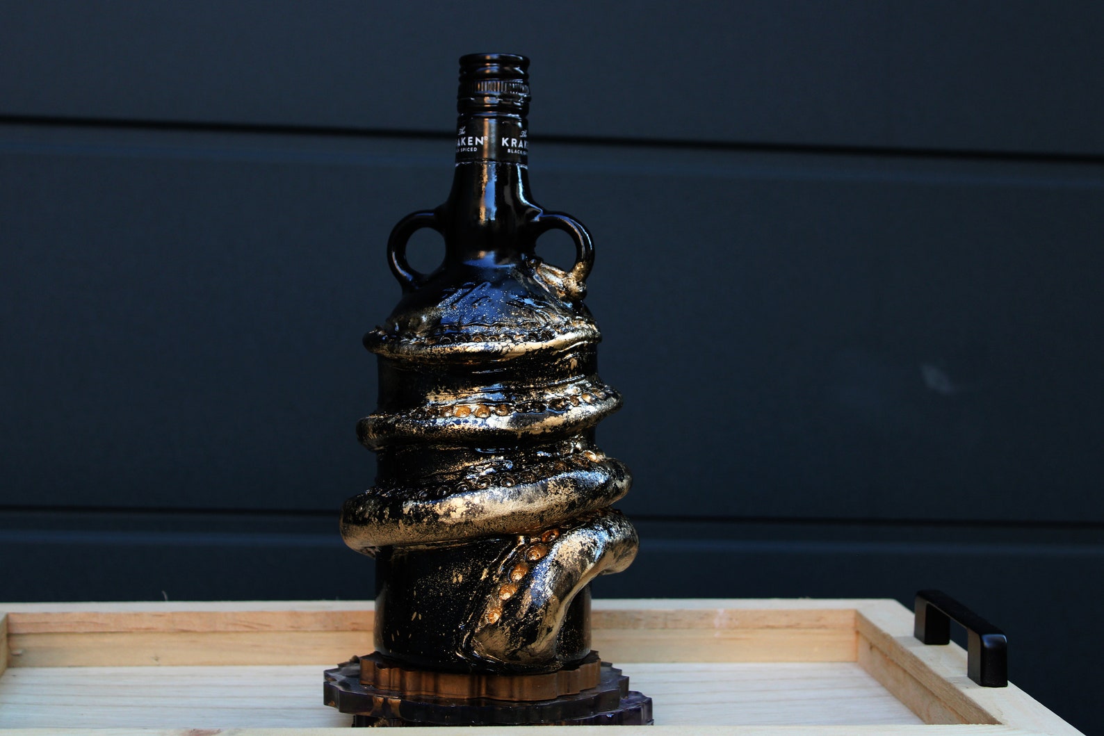 Trio Kraken 3 Original Kraken Bottles, the Golden Kraken, the Rusty