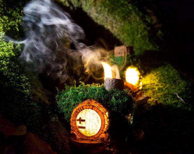 The Hobbit House, Sam's House - Original Handmade Customized Decor, Lamp & Incense Smoker (1 pc incense included)