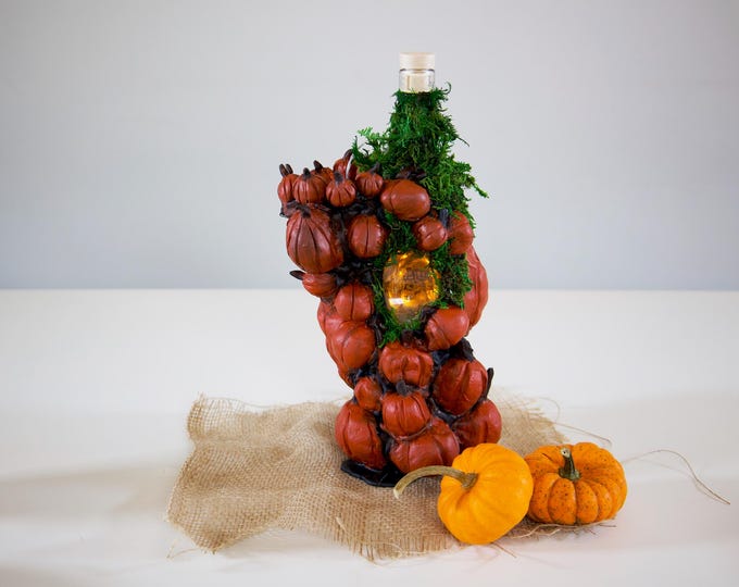 The Pumpkin House - Original Handmade Customized Bottle (Free Gift Wrapping)  EMPTY
