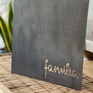 Familia - Steel Magnet Board 16&quot; x 16&quot; for Home Wall Décor